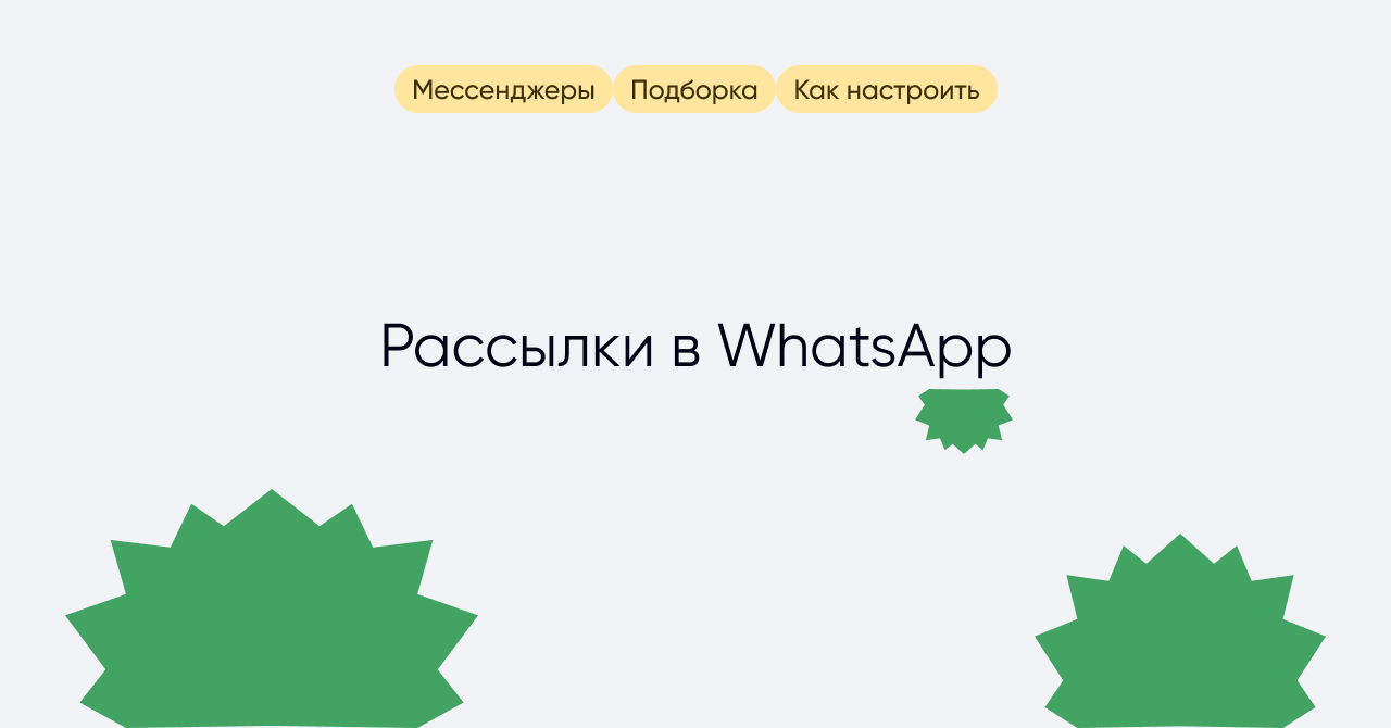 Программы и сервисы для рассылки сообщений в WhatsApp - топ платных и  бесплатных